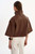*ORDER TODAY* LAMARQUE Elin Funnel Neck Leather Jacket in Mid Brown