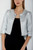 *ORDER TODAY* Susan Bender Cropped Cardigan in Silver