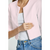 *ORDER TODAY* Susan Bender Cropped Cardigan in Pale Pink