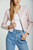 *ORDER TODAY* Susan Bender Long Sleeve Cropped Cardigan in Pink