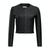 *ORDER TODAY* Susan Bender Long Sleeve Cropped Cardigan in Black