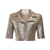 *ORDER TODAY* Susan Bender Short Sleeve Moto in Taupe Quartz