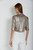 *ORDER TODAY* Susan Bender Short Sleeve Moto in Taupe Quartz