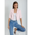 *ORDER TODAY* Susan Bender Short Sleeve Moto in Pale Pink