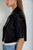 *ORDER TODAY* Susan Bender Short Sleeve Moto in Black