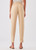 Fabiana Filippi Cuffed Embellished Linen Trousers in Desert, Size 48