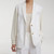 Fabiana Filippi Linen Jacket in White, Size 46