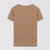 Fabiana Filippi Short Sleeve Embellished Trim Tee in Acorn, Size 46