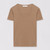 Fabiana Filippi Short Sleeve Embellished Trim Tee in Acorn, Size 46
