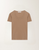 Fabiana Filippi Short Sleeve Embellished Trim Tee in Acorn, Size 46