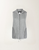 Fabiana Filippi Ribbed Knit Hooded Vest in Rock, Size 44