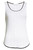 Fabiana Filippi Ribbed Trim Embellished Jersey Tank Top in White