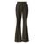 Fabiana Filippi Slubbed Prince of Wales Boot Cut Trousers in Brown/Black, Size 42