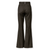 Fabiana Filippi Slubbed Prince of Wales Boot Cut Trousers in Brown/Black, Size 42