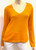 Fabiana Filippi Cashmere V-Neck Sweater in Orange
