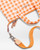 MZ Wallace Gingham Micro Sutton in Sunset Orange