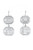 *ORDER TODAY* Sylva & Cie. 18K White Gold Diamond Mosaic Drop Earrings