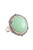 *ORDER TODAY* Sylva & Cie. 18K White Gold Chrysoprase Diamond Faceted Ring, Size 7
