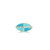 Ashaha Kahina Blue and Green Enamel Ring, Size 48