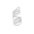 Graziela 18K White Gold Hinged Diamond Paisley Ring