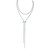 Graziela 18K White Gold Mega Swirl Slide Lariat Necklace, 40"