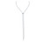 Graziela 18K White Gold Mega Swirl Slide Lariat Necklace, 40"