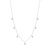 Graziela 18K White Gold Medium Floating Diamond Necklace, 18"