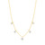 Graziela 18K Yellow Gold Large Floating Diamond Necklace, 18" 