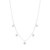 Graziela 18K White Gold Large Floating Diamond Necklace, 18" 