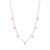 Graziela 18K Rose Gold Medium Floating Diamond Necklace, 18"