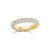 Graziela 18K Yellow Gold Diamond 3 Sided Band Ring