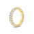 Graziela 18K Yellow Gold Diamond 3 Sided Band Ring