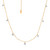 Graziela 18K Yellow Gold Tiny Floating Diamond Necklace, 18"