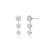 Graziela 18K White Gold Floating Diamond Triple Earrings