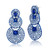 Graziela 18K White Gold Blue Rhodium, Sapphire & Diamond Earrings
