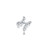 Graziela 18K White Gold Floating Diamond Bypass Ring