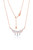 Graziela 18K Rose Gold Floating Diamond Bib Necklace, 18"