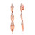 Graziela 18K Rose Gold Árvore Detachable Diamond Drop Earrings