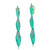 Graziela Green Rhodium Árvore Detachable Diamond Drop Earrings