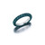 Graziela 18K White Gold London Blue & Blue Rhodium 3 Sided Ring