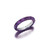 Graziela 18K White Gold Amethyst & Purple Rhodium 3 Sided Ring