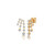 Graziela 18K Yellow Gold Floating Diamond Fall Earrings