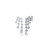 Graziela 18K White Gold Floating Diamond Fall Earrings