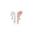 Graziela 18K Rose Gold Floating Diamond Fall Earrings