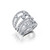 Graziela 18K White Gold Diamond Rio Cage Ring