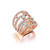 Graziela 18K Rose Gold Diamond Rio Cage Ring