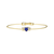Paul Morelli 18K Yellow Gold Single Wire Faceted Heart Bracelet