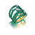 Graziela 18K Yellow Gold Emerald & Diamond Rio Cage Ring