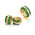 Graziela 18K Yellow Gold Ouro Emerald Band Ring