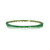 Graziela 18K Yellow Gold Tsavorite & Green Rhodium 3 Sided Bangle